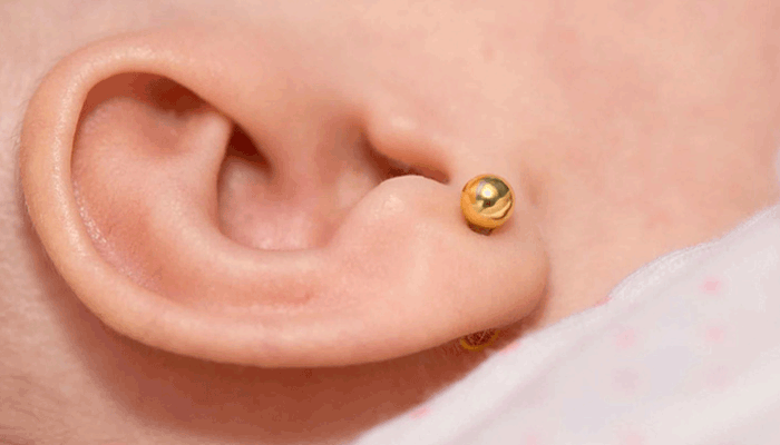 طلا برای نوزاد (گوشواره)