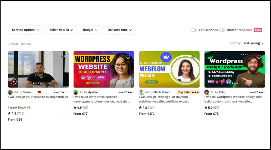 درآمد اینترنتی از سایتهای خارجی با سایت fiverr