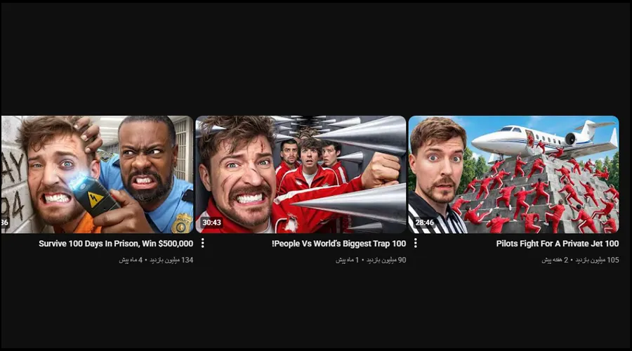 مستربیست، پرمخاطبترین و پردرآمدترین یوتیوب دنیا که در حوزه سرگرمی فعالیت میکند!