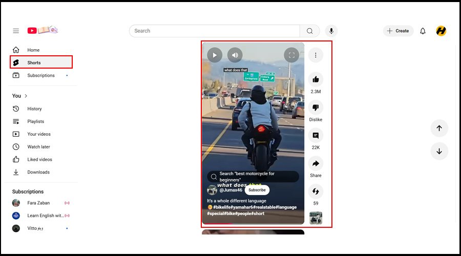 ساخت ویدیو شورت در یوتیوب