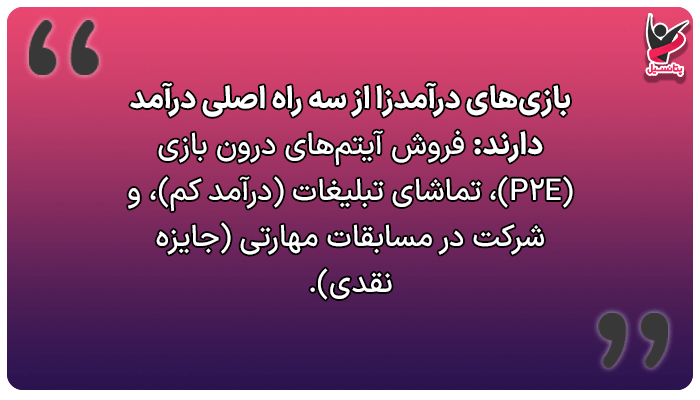 درآمد زایی از بازی ها