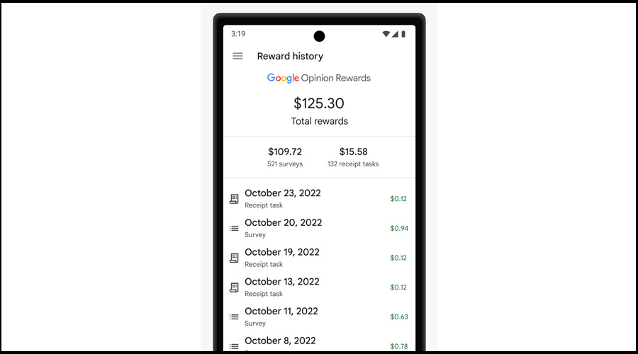 اپلیکیشن Google Opinion Rewards
