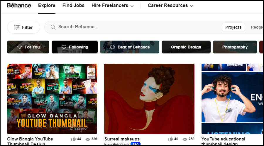 سایت Behance و درآمد دلاری فریلنسری
