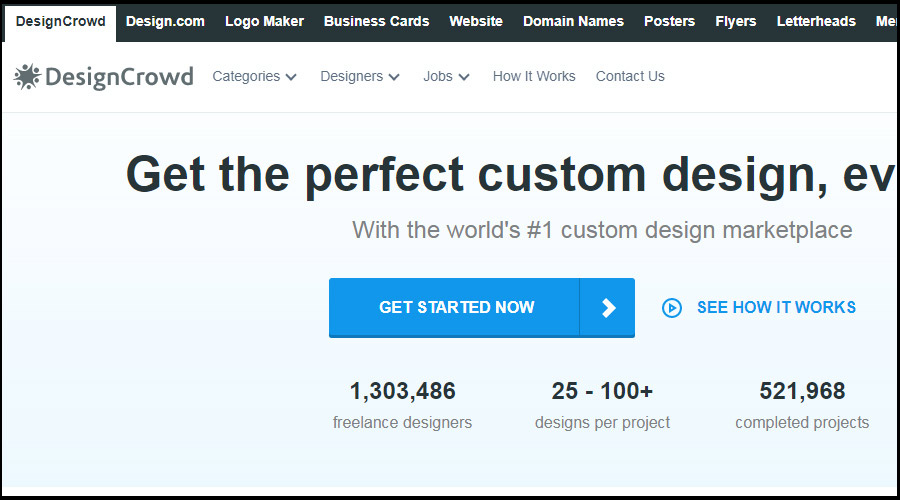 سایت DesignCrowd