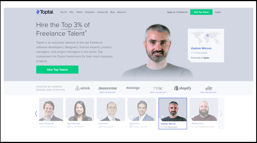 پلتفرم Toptal و کسب درآمد دلاری فریلنسری