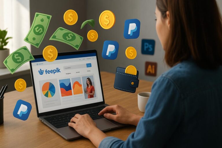 کسب درآمد دلاری از Freepik