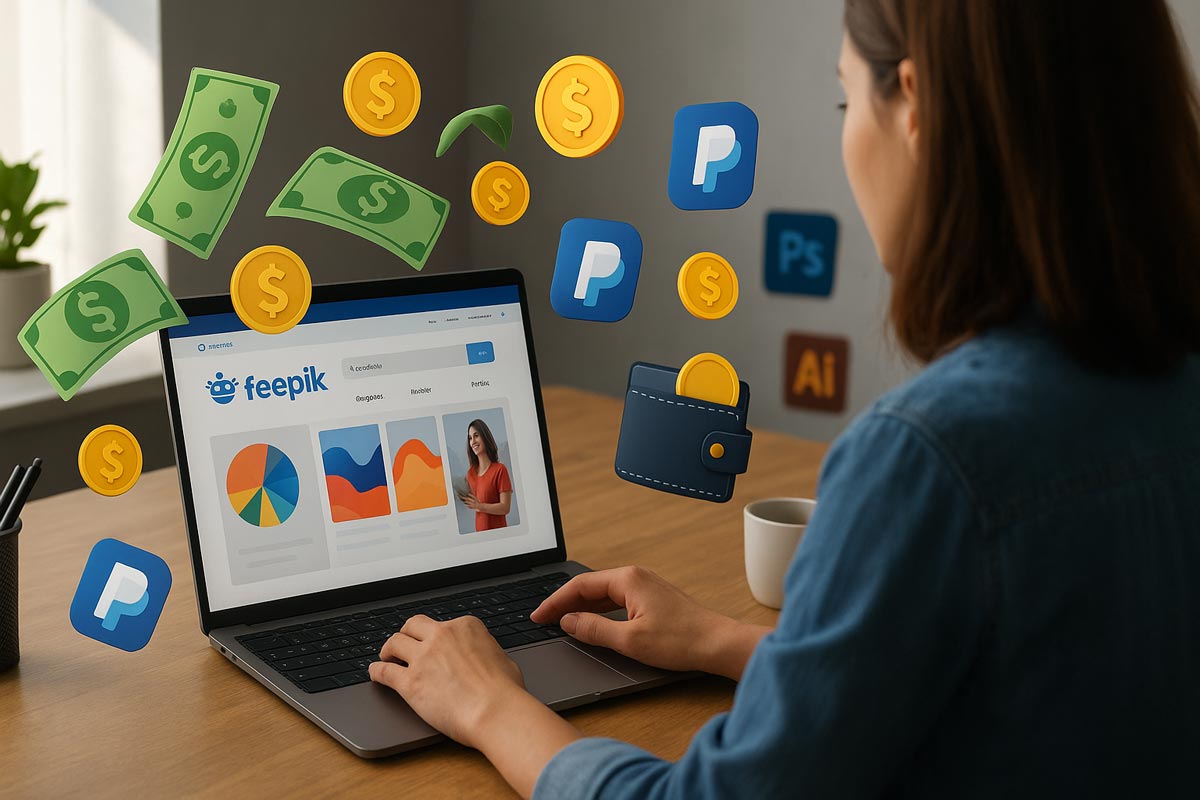 کسب درآمد دلاری از Freepik