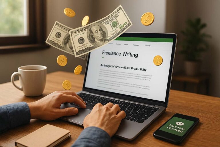 کسب درآمد دلاری از نویسندگی
