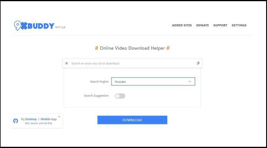 دانلود از یوتیوب با سایت 9xBuddy