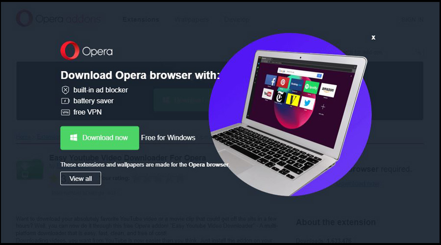 افزونه Easy YouTube Video Downloader Express برای دانلود از یوتیوب